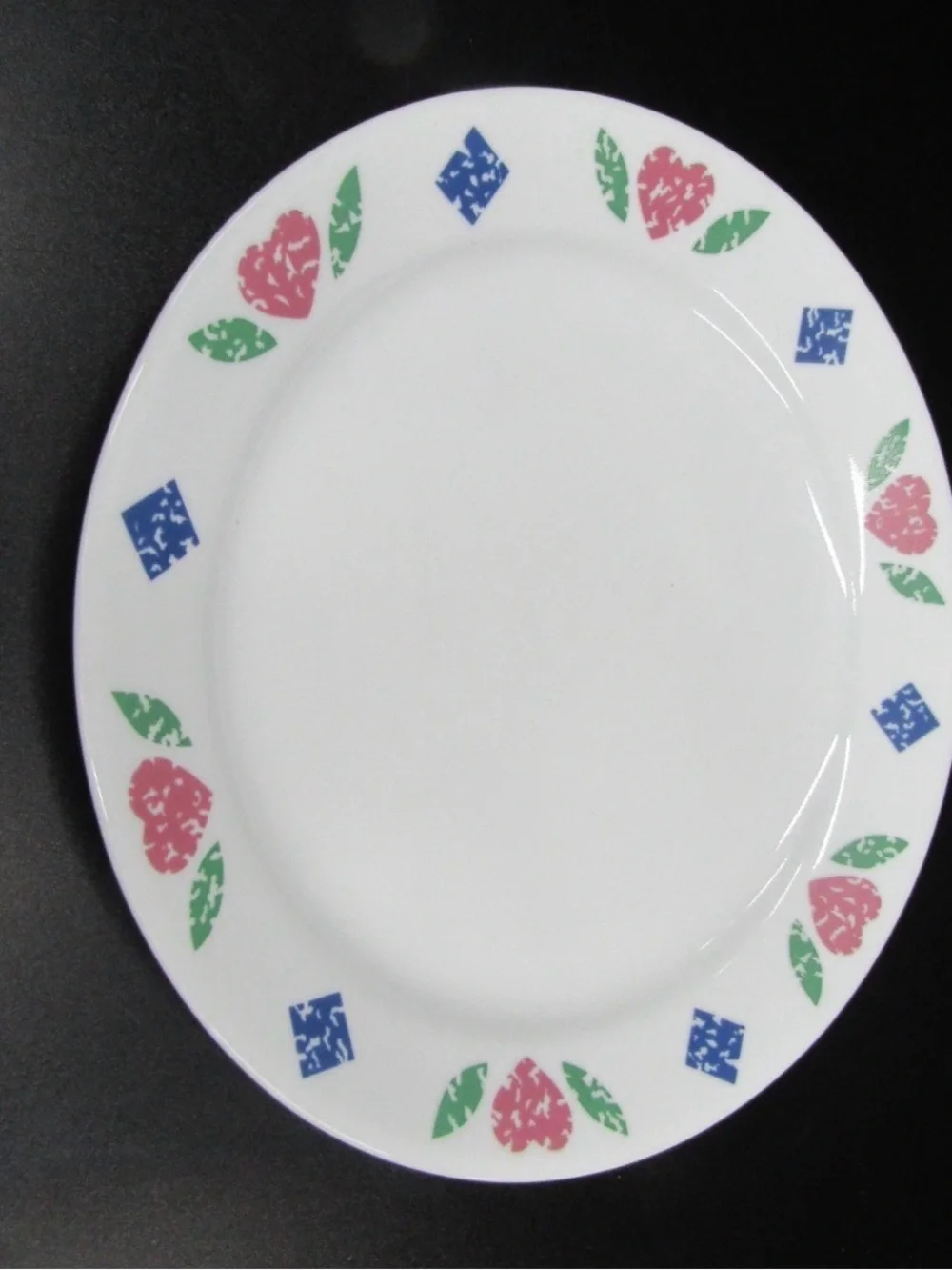 Vintage Corelle Quilt Pattern set of 8 USA 10” dinner plates 1994